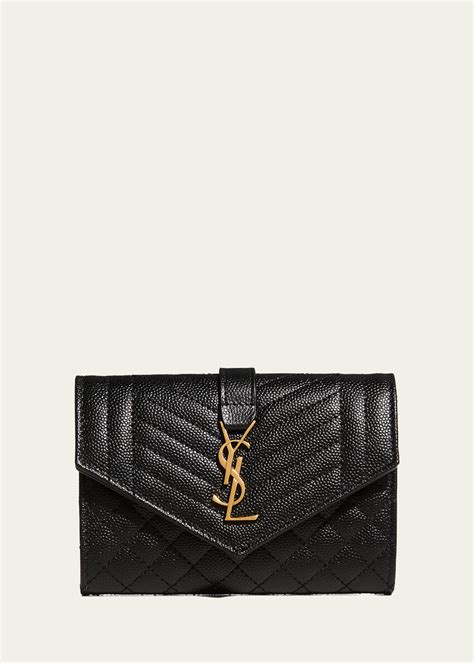 ysl wallet tri fold|envelope small YSL flap wallet.